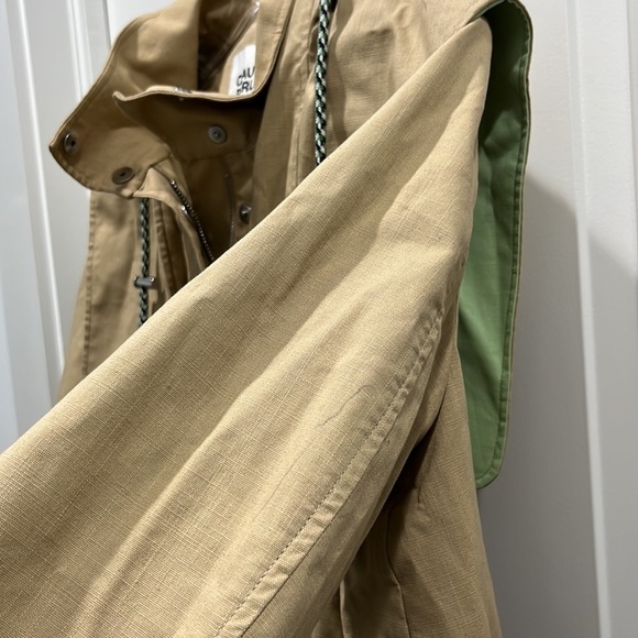 Claudia Pierrot Paris Goji Woven Khaki Tan Trench Coat Sz 36 UK 8 US 4 - Picture 7 of 13